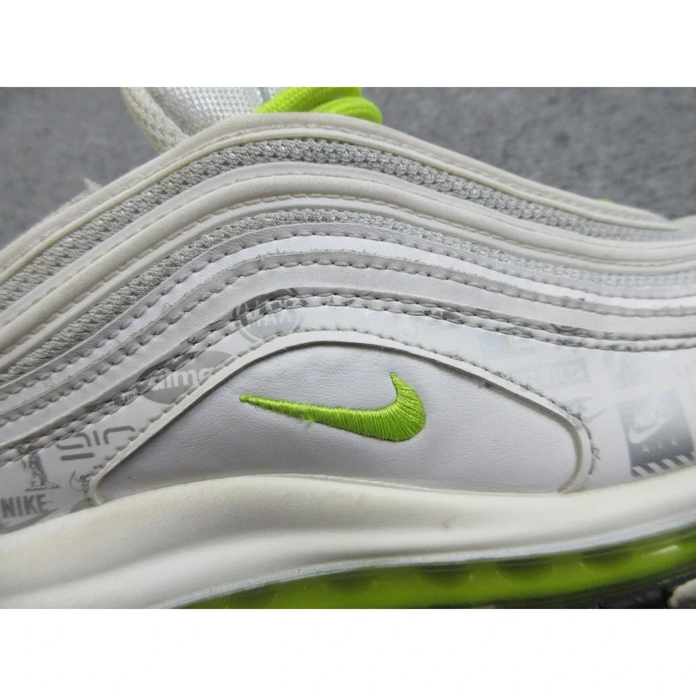 Nike Air Max 97 Reflective Logos Shoes Size 6.5Y‎ Womens 8 921522-108 Sneakers
